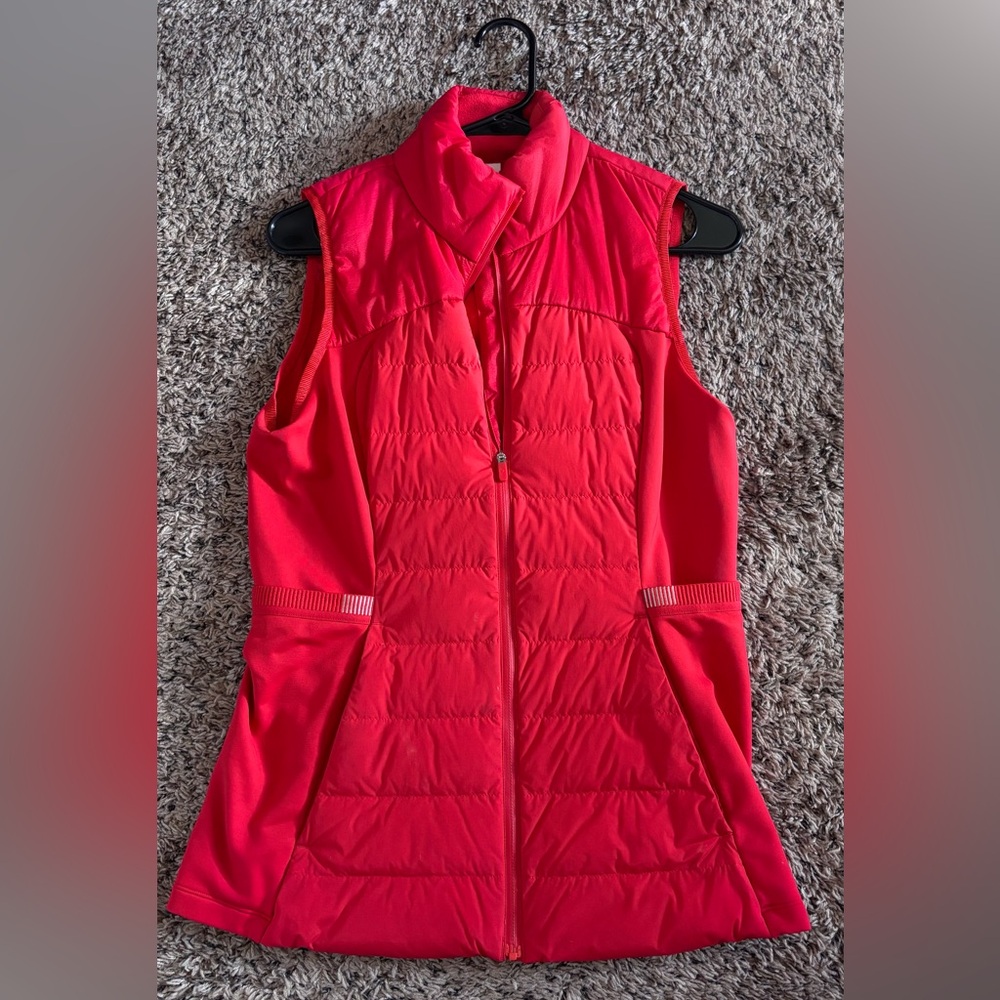 lululemon athletica Vibrant Red Puffer Vest